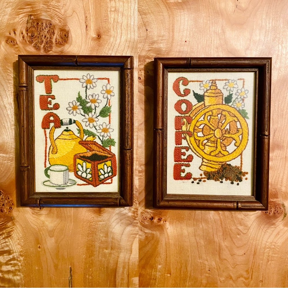 Vintage Tea & Coffee Embroidery